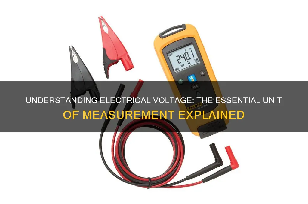 what unit is used to measure electrical voltage