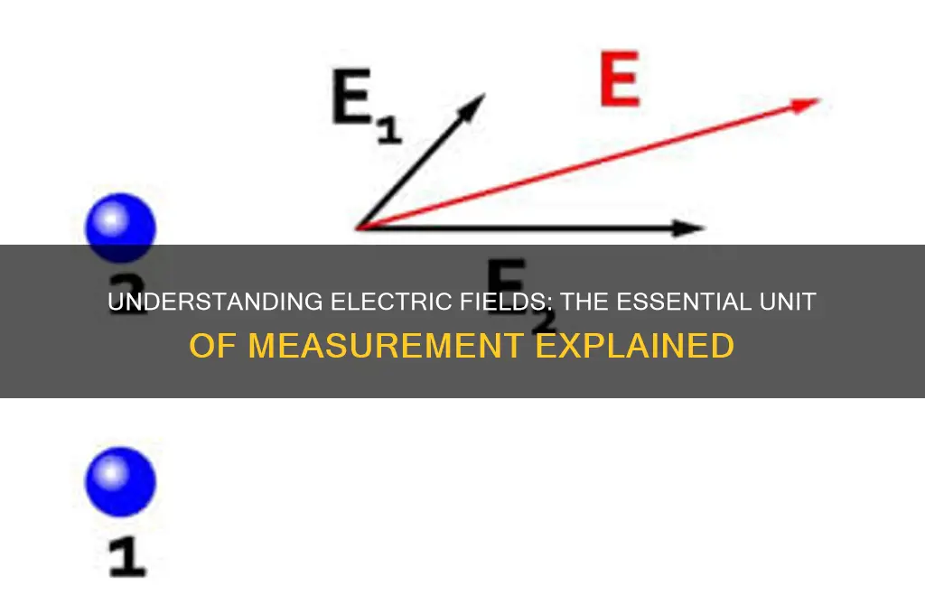 what unit of measurement is used for electric fields