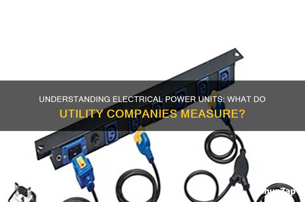 what unit of power do electrical companies use