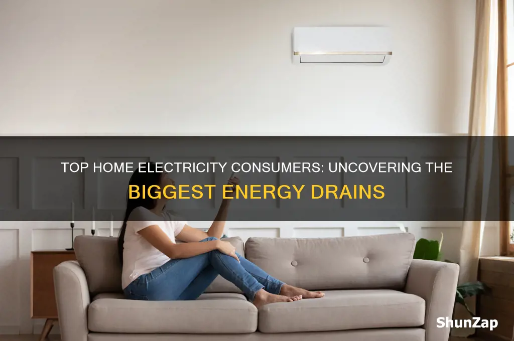 what used the most electricity in a house