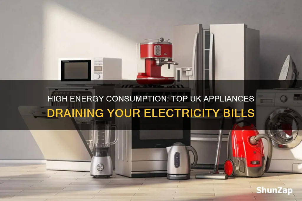 what uses a lot of electricity uk