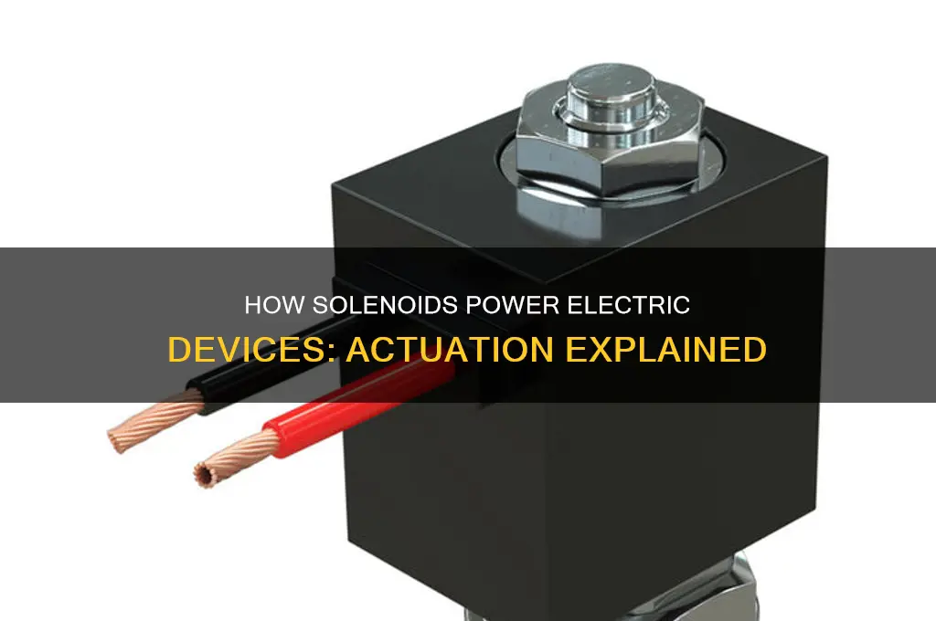 what uses a solenoid to actuate electric devices
