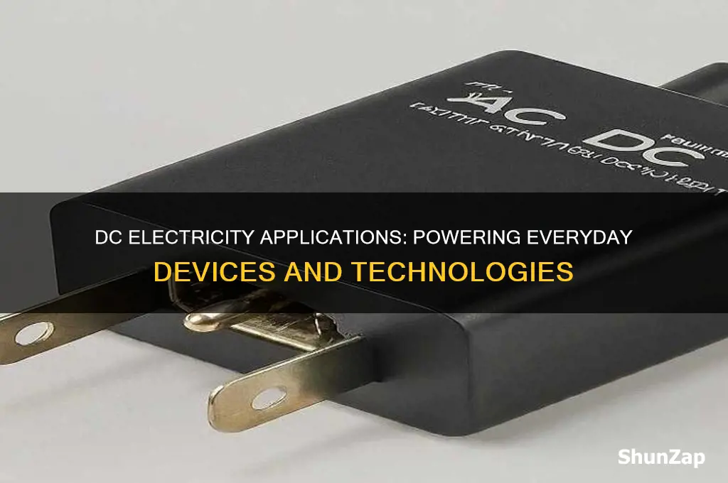what uses dc electricity