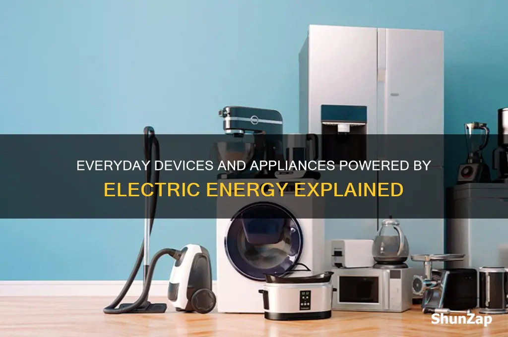what uses electric energy