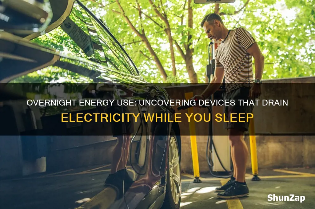 what uses electricity overnight