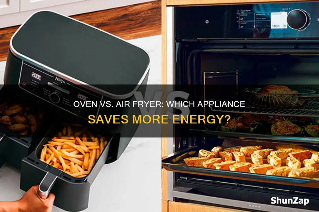 what uses less electricity oven or air fryer