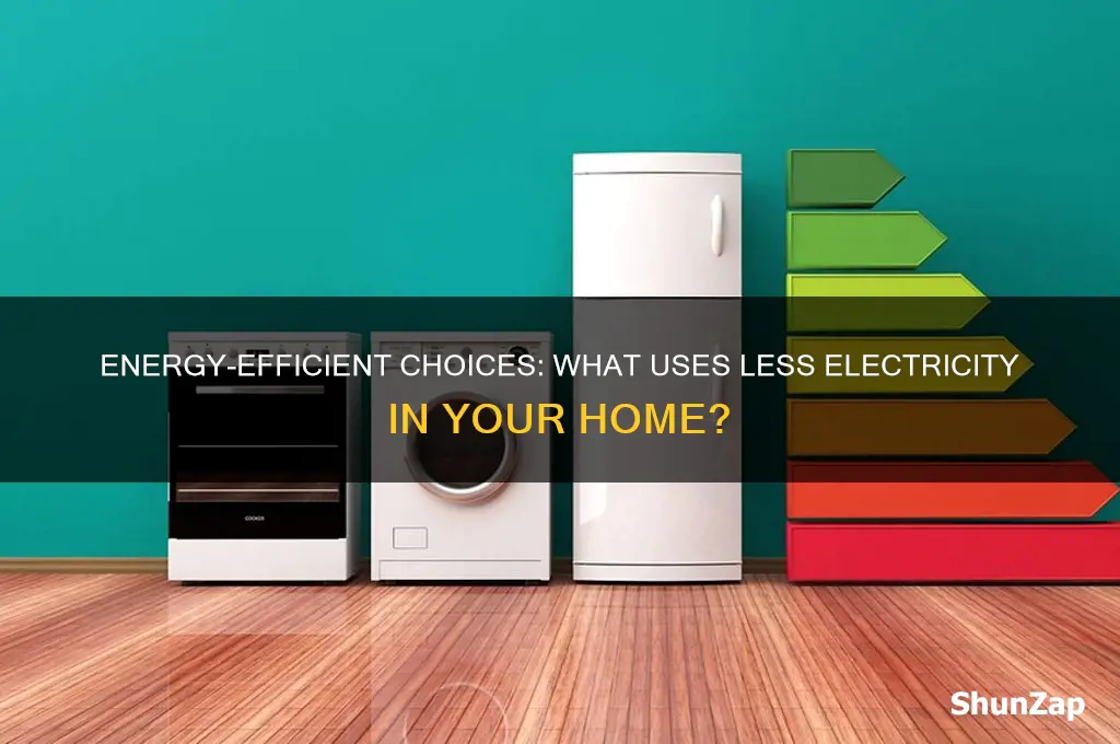 what uses less electricity