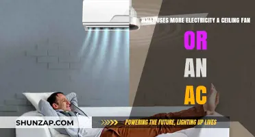 Ceiling Fan vs AC: Which Uses More Electricity?