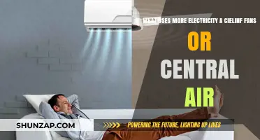 Ceiling Fans vs. Central Air: Which Uses More Electricity?