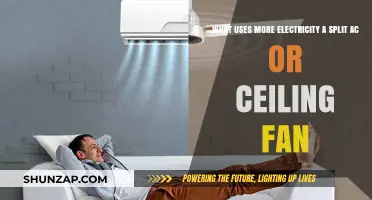 Split AC vs. Ceiling Fan: Which Consumes More Electricity?