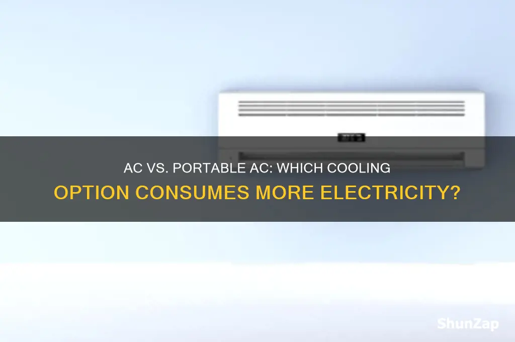 what uses more electricity ac or portable ac