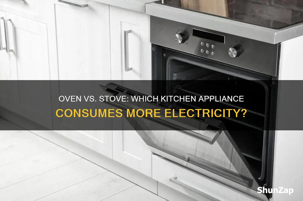 what uses more electricity oven or stove