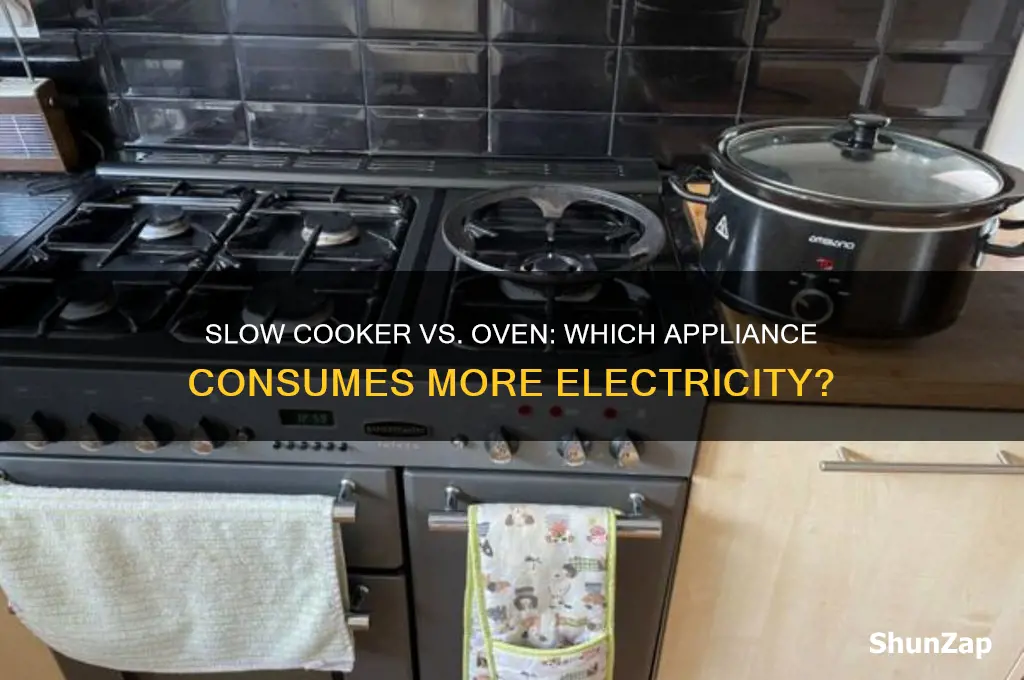 what uses more electricity slow cooker or oven