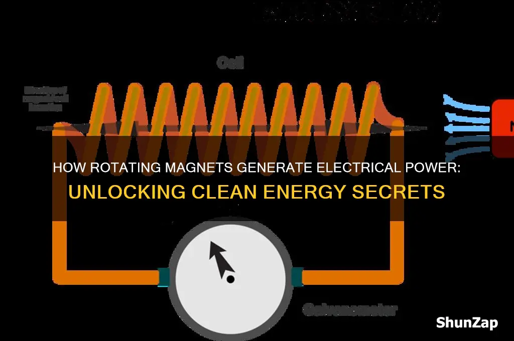 what uses rotating magnets to produce electrical energy