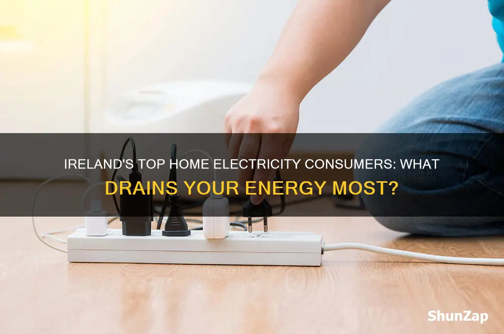 what uses the most electricity in the home ireland