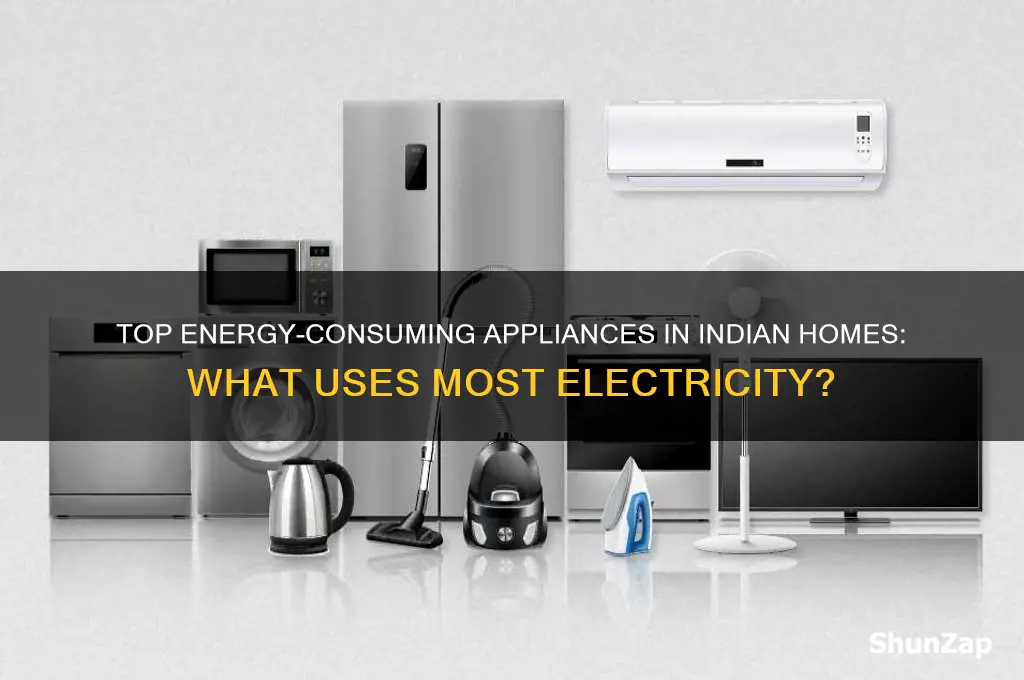 what uses the most electricity in your house india