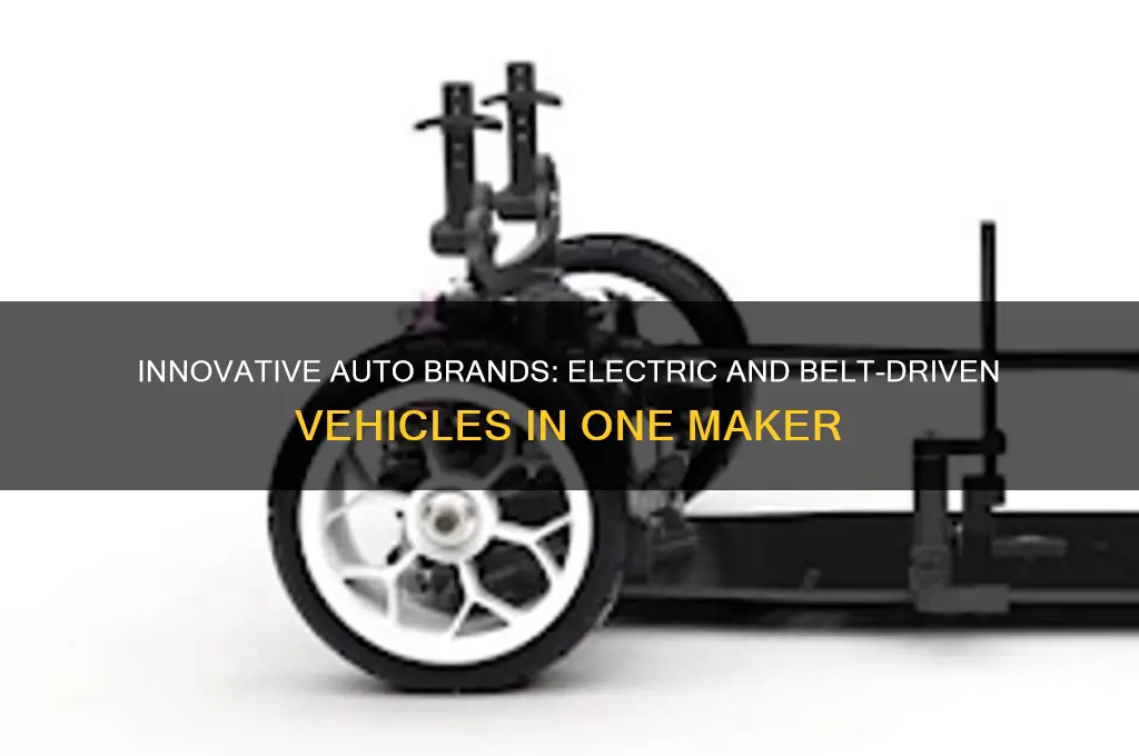 what vehicle maker has both electric and belt driven cars