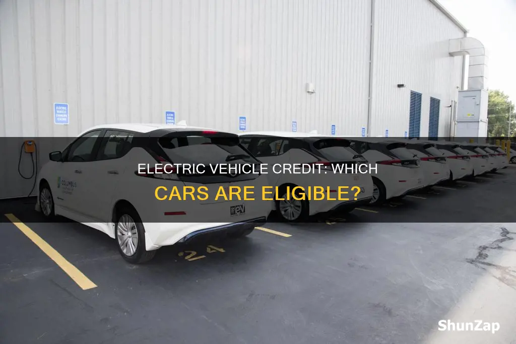what vehicles qualify for electric vehicle credit