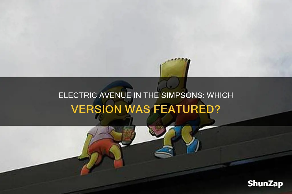 what version of electric avenue was used in the simpsons