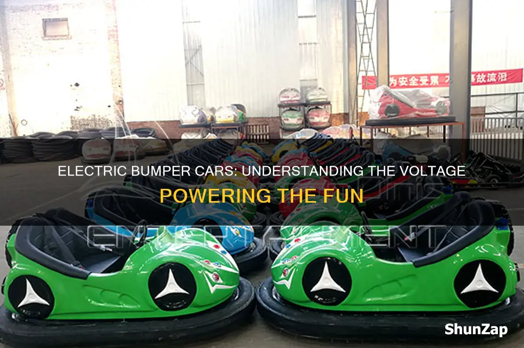 what voltage do electric bumper cars use