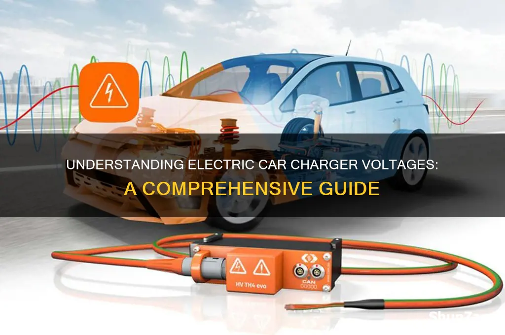 what voltage do electric car chargers use