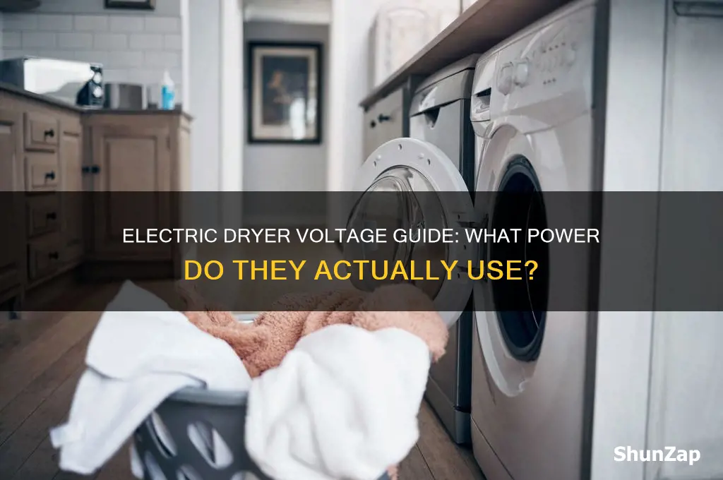 what voltage do electric dryers use