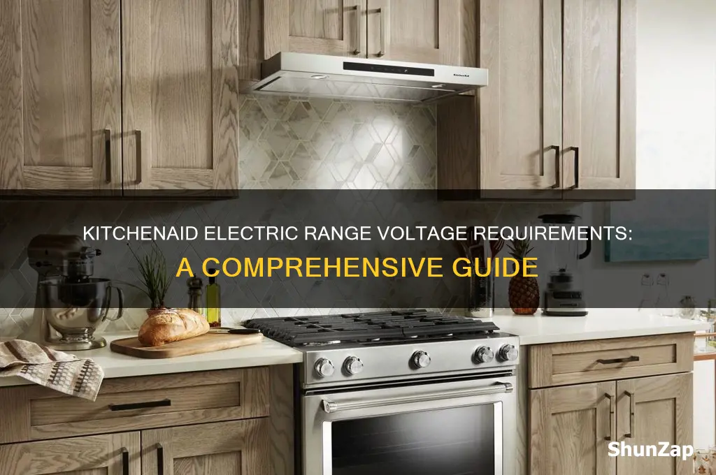what voltage does a kitchenaid electric range use