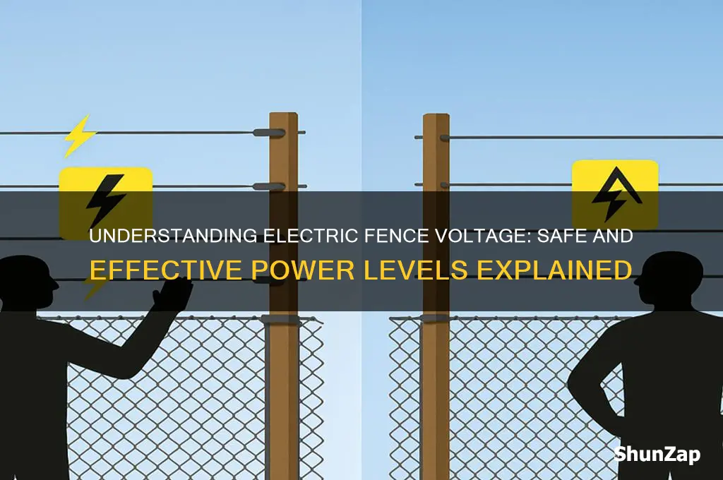 what voltage does an electric fence use