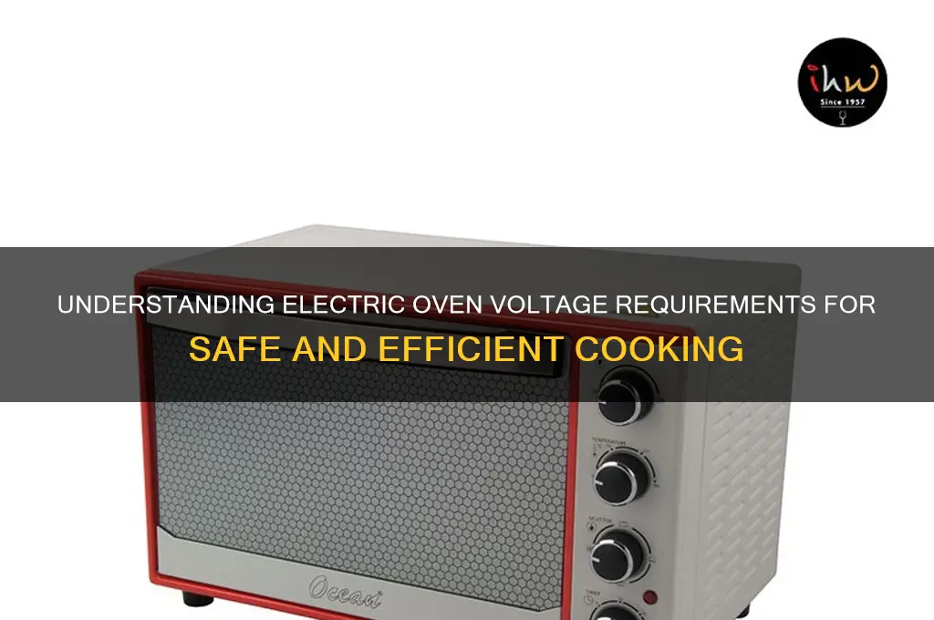 what voltage does an electric oven use