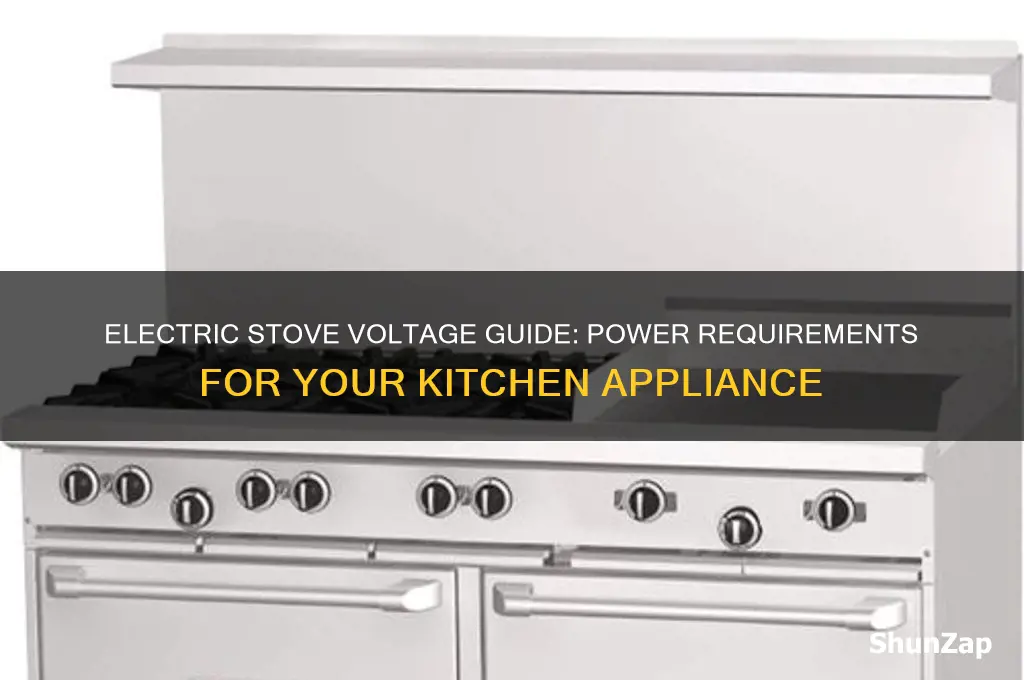 what voltage does an electric stove use