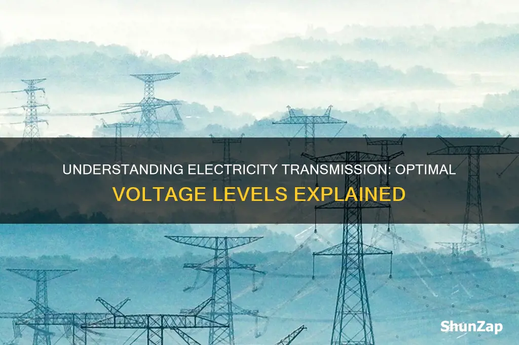 what voltage is used for transmission of electricity