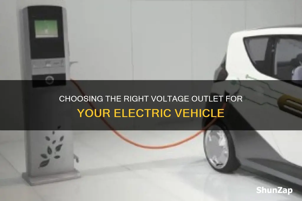 what voltage outlet for electric car
