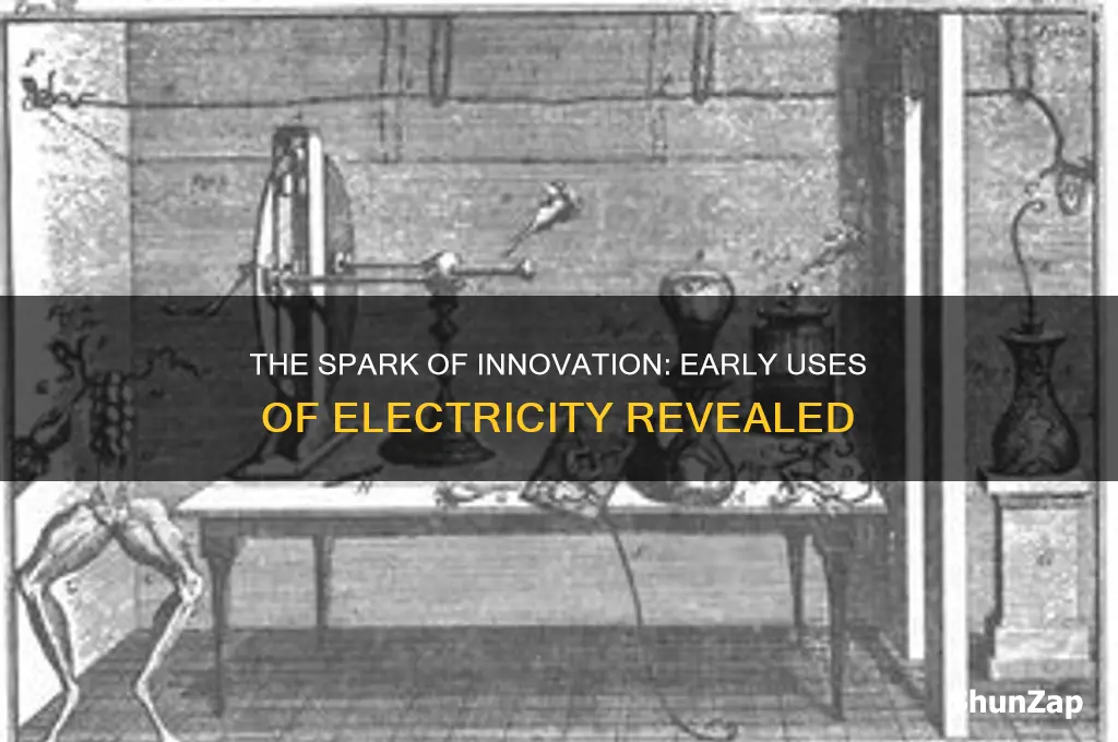 what was electricity used for first