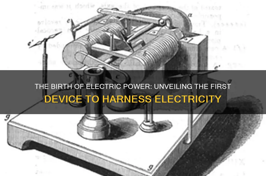 what was first device to use electricity