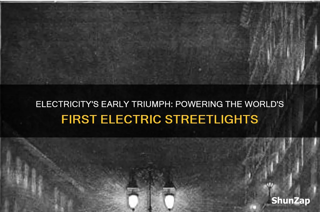 what was one of the first great uses of electricity