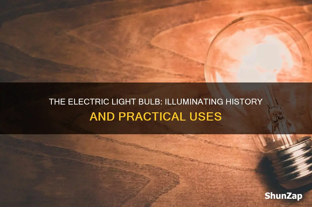 what was the electric light bulb used for