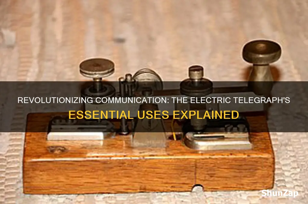 what was the electric telegraph used for