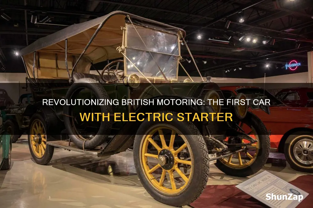 what was the first british car with electric starter