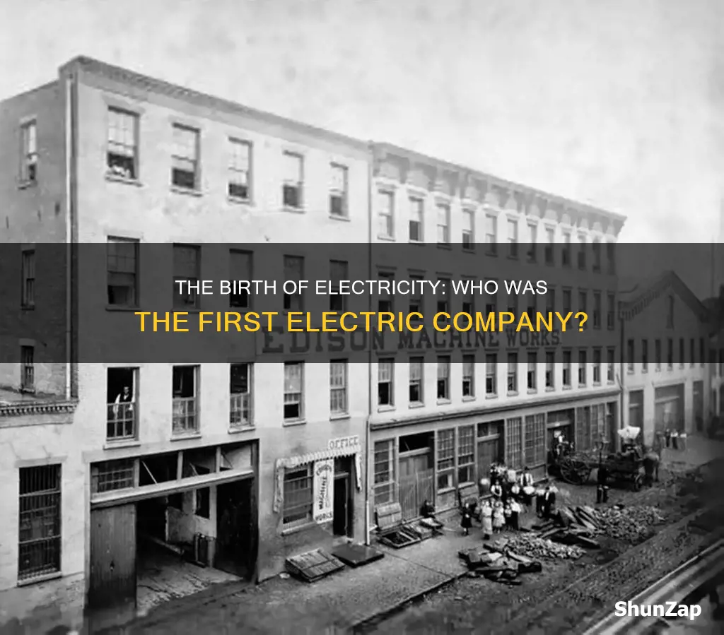 what was the first electric company