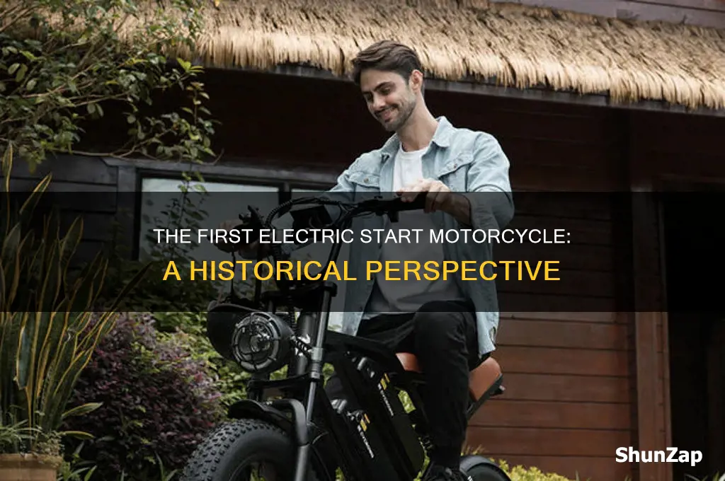 what was the first electric start motorcycle