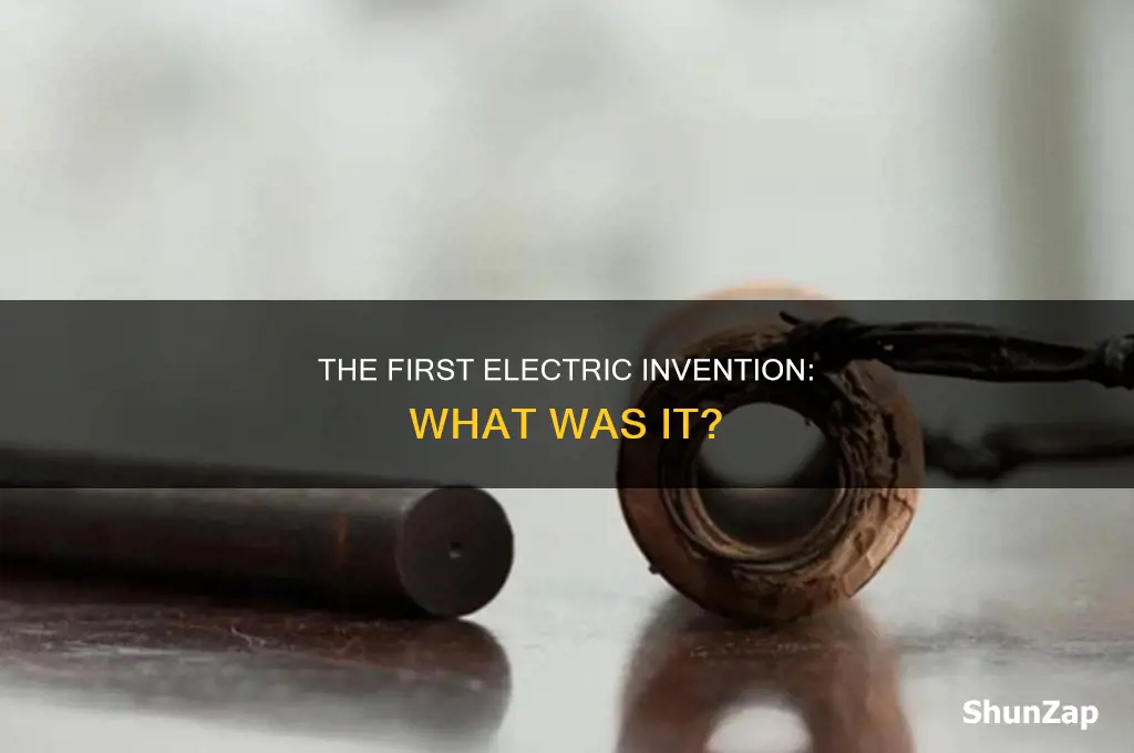 what was the first electric thing invented