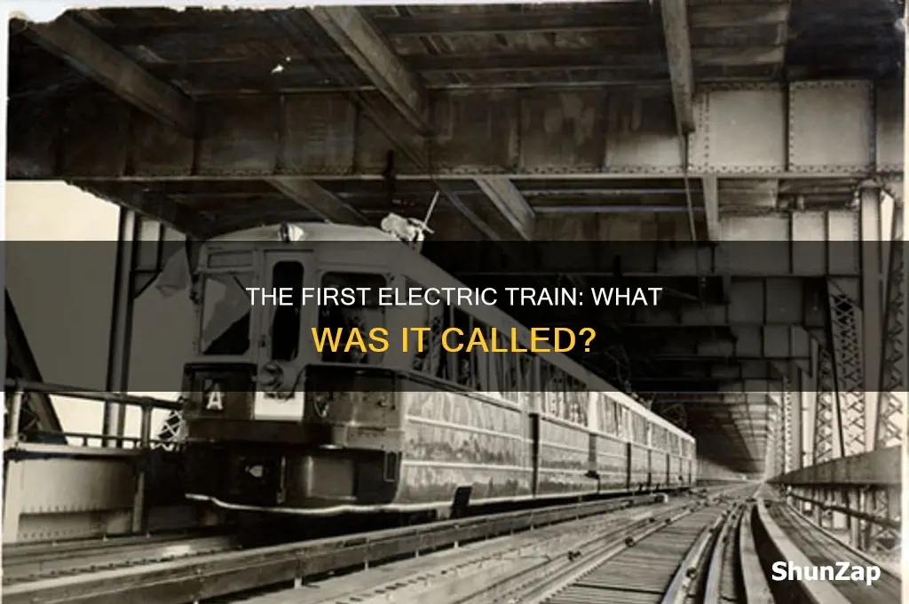 what was the first electric train called