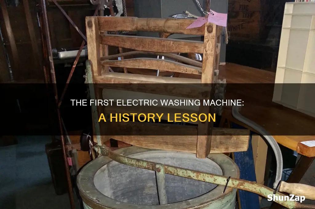 what was the first electric washing machine