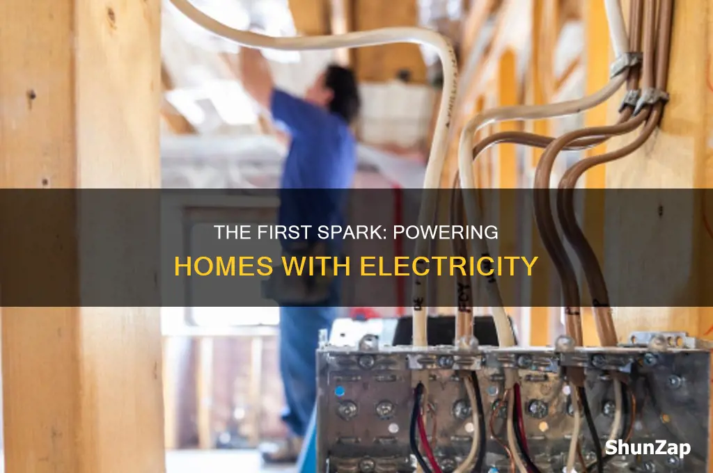 what was the first electricity for houses