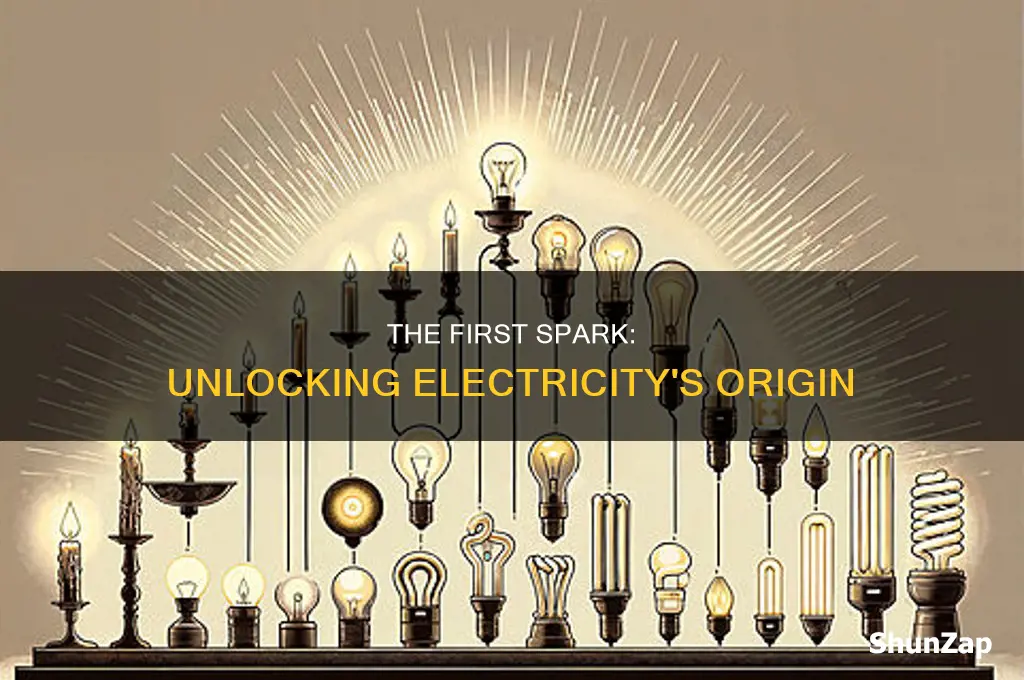 what was the first source of electricity
