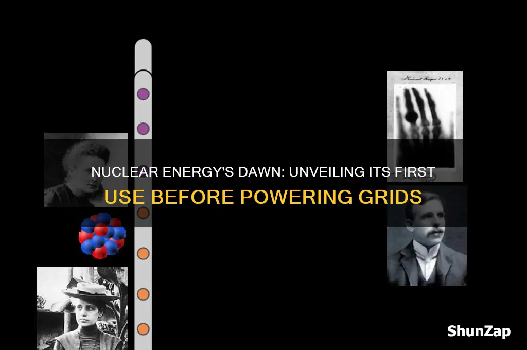 what was the first use of nuclear energy before electricity