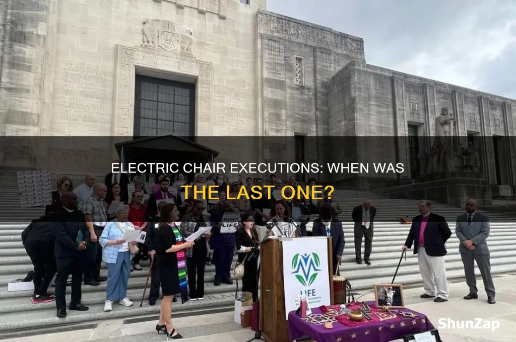 what was the last electric chair execution