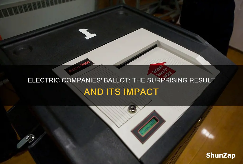 what was the outcome of the electric companies ballot