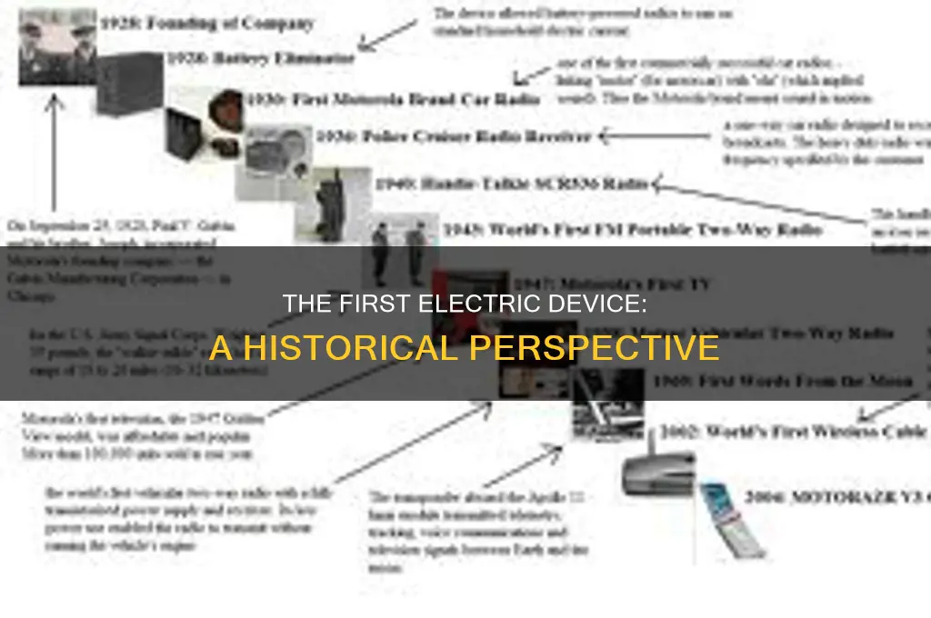 what was the very first electric device