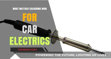 Choosing the Right Wattage Soldering Iron for Car Electrical Repairs
